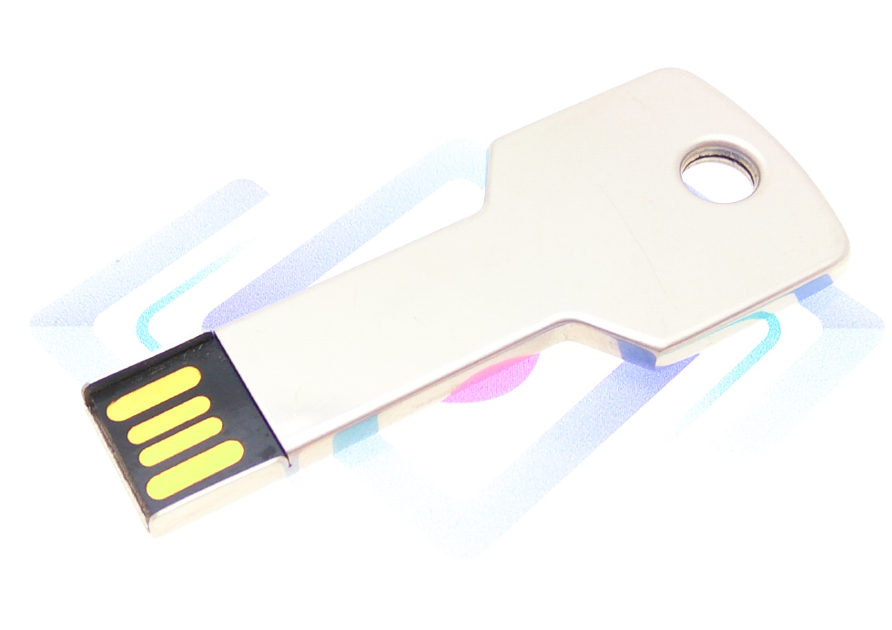 Pendrive USB w kształcie klucza do graweru logo